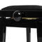 Stagg Highgloss Black Adjustable Piano Bench with Black Velvet Top - PB06 BKP VB