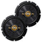 Pioneer 6-1/2" 4-Way Full Range Speakers 350W Max / 80 RMS (Pair) TS-A1681F