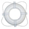 Taylor Made White 30" Foam Ring Buoy w/White Grab Line 380