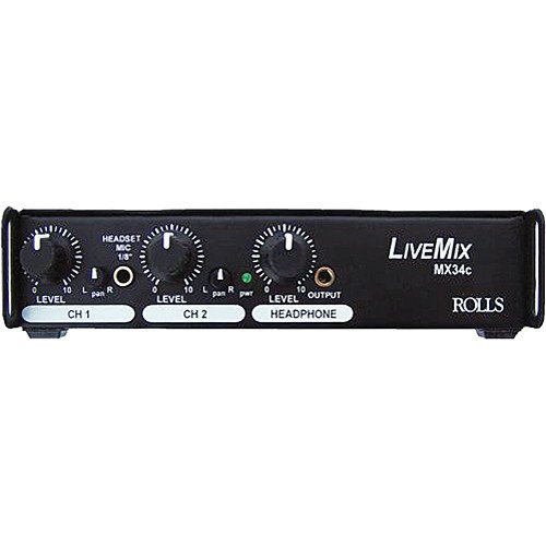 Rolls 2 Channel Live Microphone Mixer - MX34C