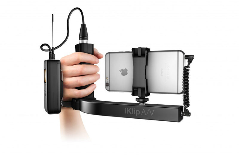 IK Multimedia iKlip A/V Smartphone Broadcast Mount - IPIKLIPAVIN