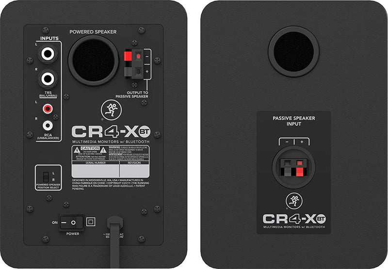 Mackie CR-X Series Pro 4" Multimedia Monitors with Bluetooth - Pair - CR4-XBT