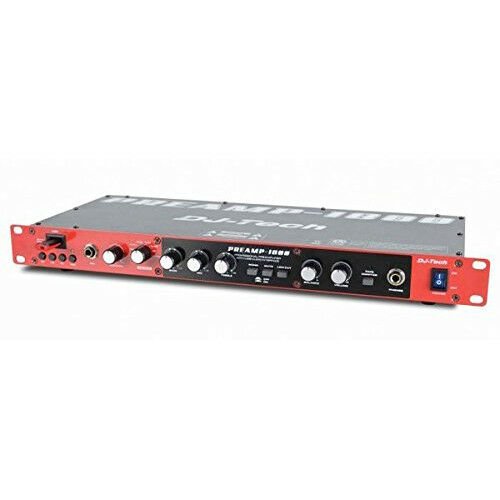 DJ-Tech PREAMP1800 8-Channel Preamplifier with 2-In/2-Out USB Interface