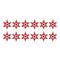 Metal Snowflake with Bell Ornament (Set of 12)