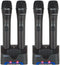 VocoPro Rechargeable 4-Channel UHF Wireless Microphone System - UHF58059