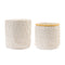 White Woven Cotton Basket (Set of 2)