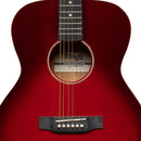 Stagg Auditorium Acoustic Guitar - Transparent Red - SA35 A-TR