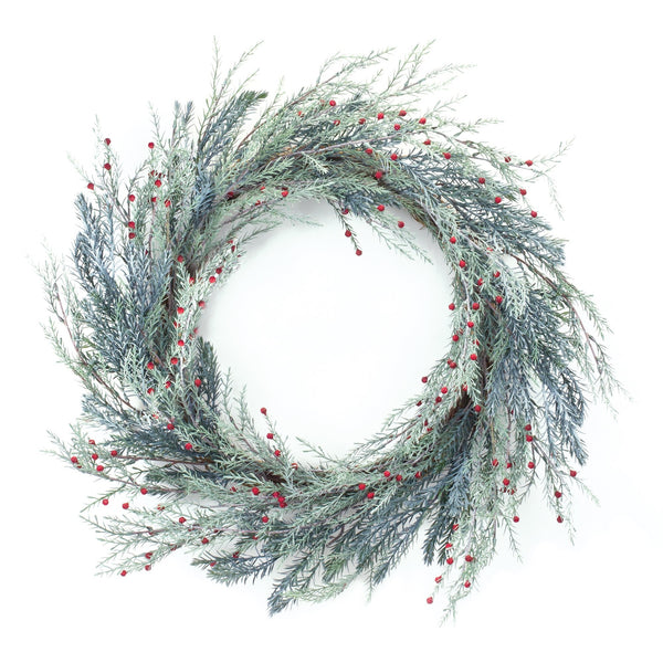 Mixed Pine Berry Wreath 24"D