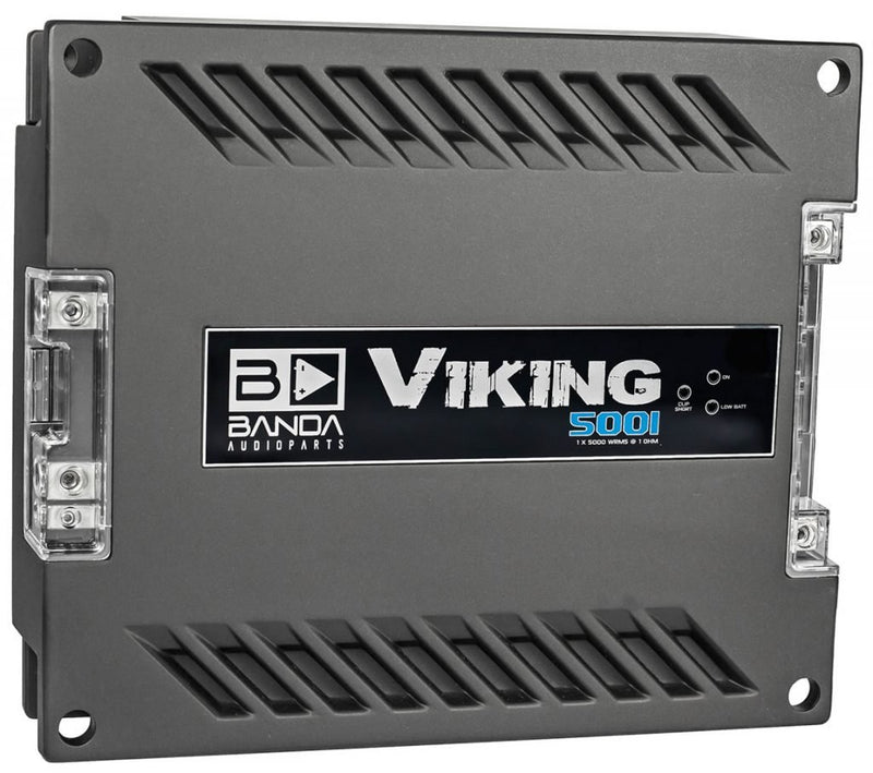 Banda 5000 Watts Max 1 Ohm Car Audio Mono Amplifier - VIKING 5001