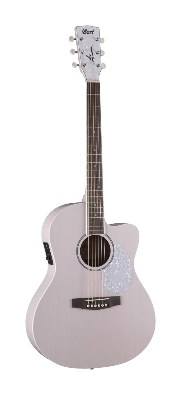 Cort JADECLASSICPPOP Jade Series Acoustic Electric Cutaway Guitar - Pastel Pink