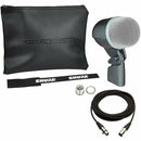 Shure Beta 52A - Dynamic Kick Drum & Bass Instrument Microphone w/ XLR Cable