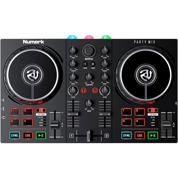 Numark Party Mix II DJ Controller with Built-In Light Show - PARTYMIXII