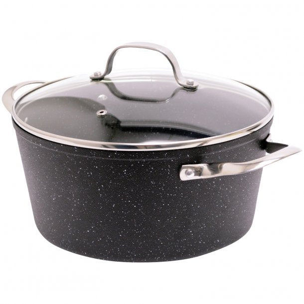 The Rock by Starfrit 10-Piece Cookware Set with Stainless Steel Handles