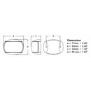 Hella Marine NaviLED Port & Starboard Pair 2nm Clear Lens/Black Casing 980520901