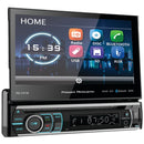 Power Acoustik PD-721B 7" Incite Single-DIN Motorized Touchscreen DVD Receiver