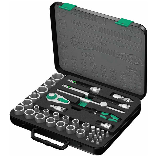 Wera Zyklop SAE Speed Ratchet Set - 1/2" Drive  (38-Piece Set)