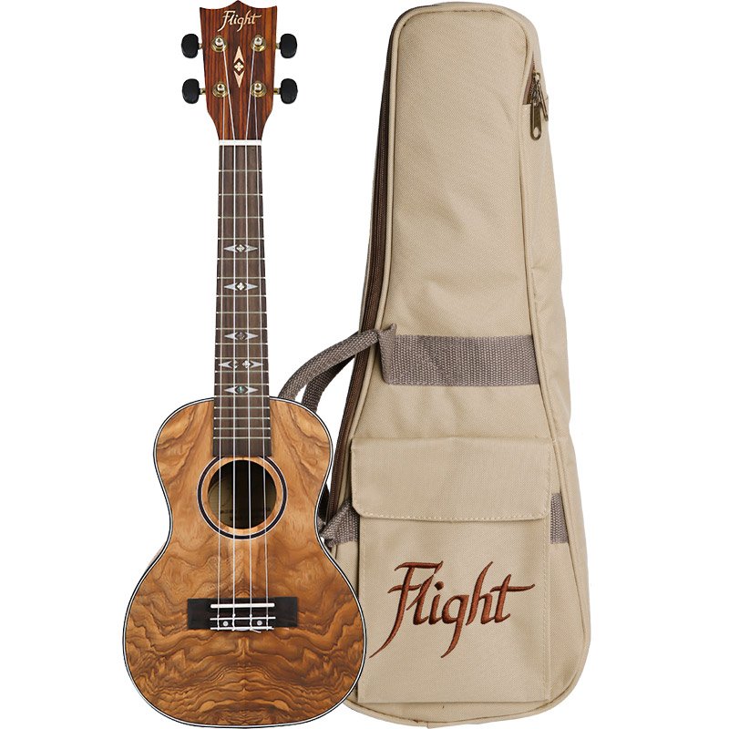 Flight Quilted Ash Concert Ukulele Supernatural Series – DUC410 QA