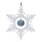 Metal Snowflake with Bell Ornament (Set of 12)