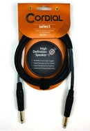 Cordial 5' Speaker Cable - 1/4" TS to 1/4" TS - CPL1.5PP25