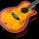 Washburn Deep Forest Burl Grand Auditorium Acoustic Electric Guitar - Amber Fade