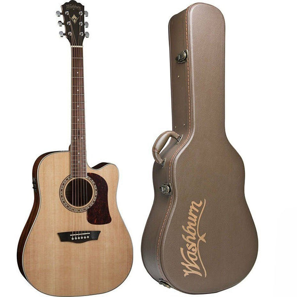 Washburn Heritage 10 Series Acoustic Electric Guitar with Case - HD10SCE