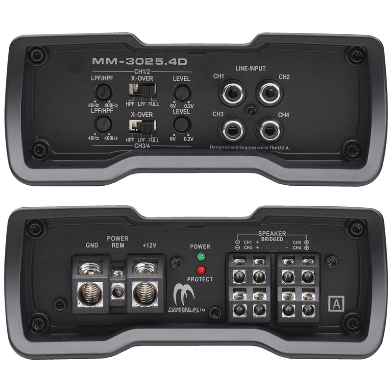 Autotek Mean Machine Compact D Class Amplifier 3000 Watts 4 Channel MM30254D