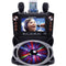 Karaoke USA Bluetooth Karaoke Machine with Synchronized LEDs - GF846