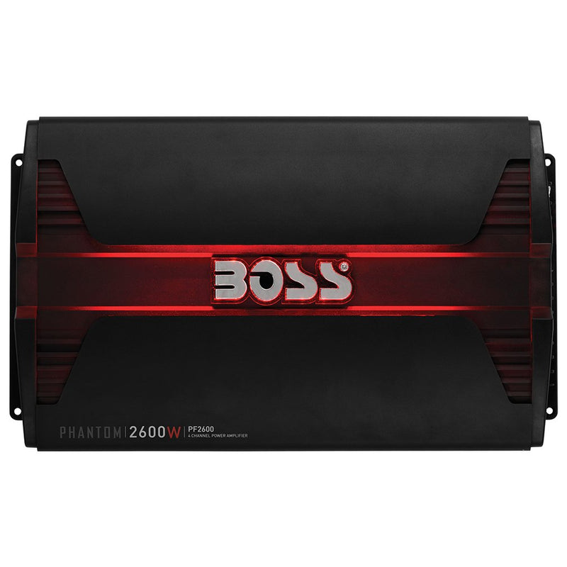 Boss PHANTOM 2600 Watts 4 Channel Power Amplifier Subwoofer Level Control PF2600