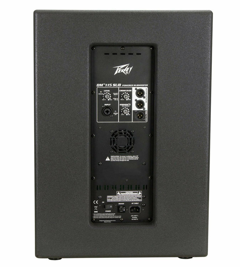 Peavey DM 115 Sub Dark Matter Series 15" Powered Subwoofer