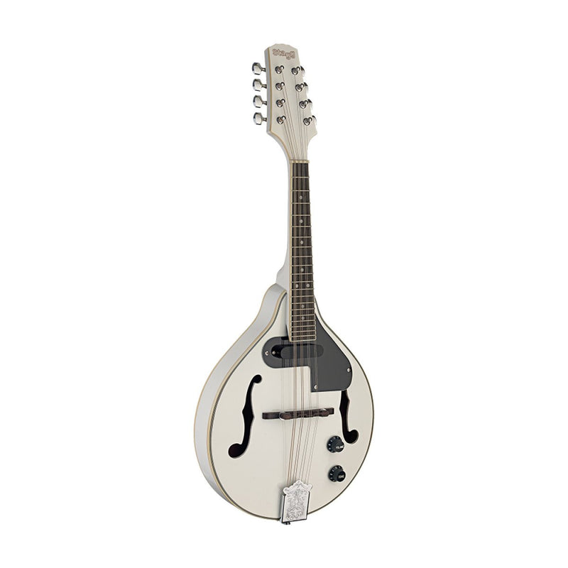 Stagg Acoustic Electric Bluegrass Mandolin - White - M50 E WH