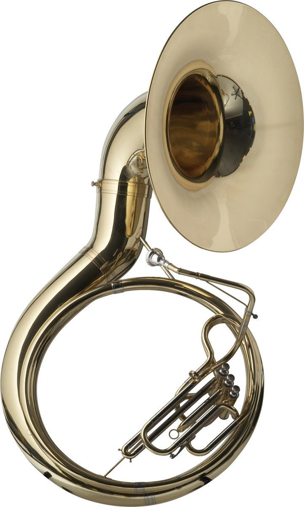 Stagg 3 Piston Bb Sousaphone w/ ABS Case on Wheels