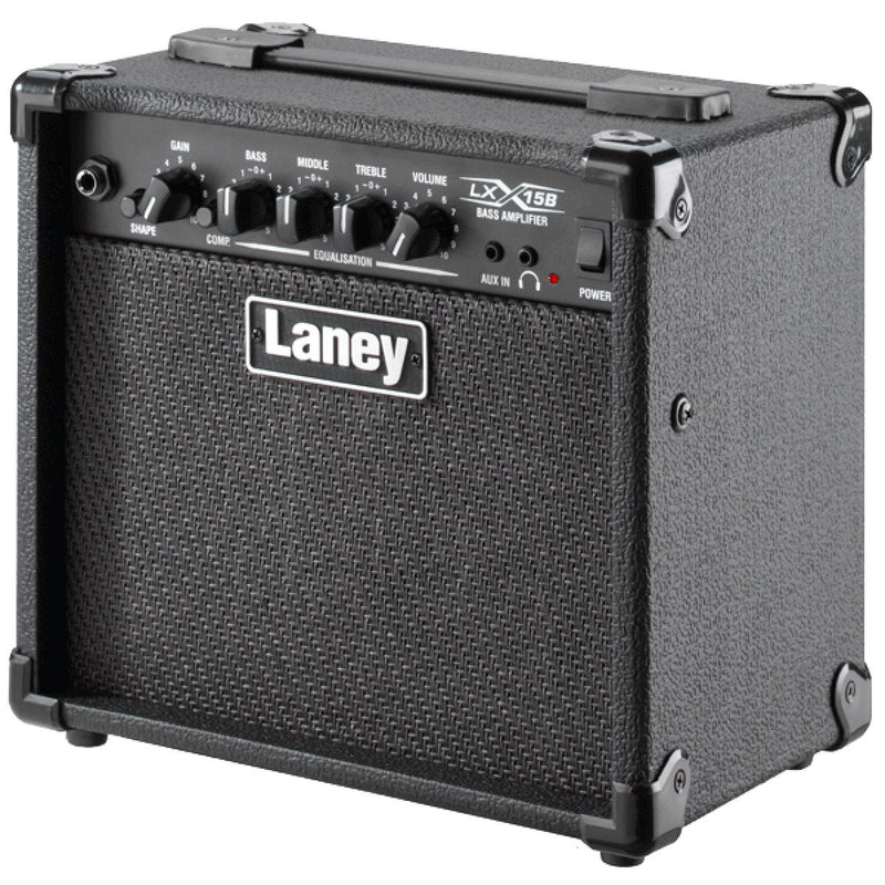 Laney 15 Watt Bass Guitar Combo Amplifier w/ 2 x 5" Woofers - LX15B