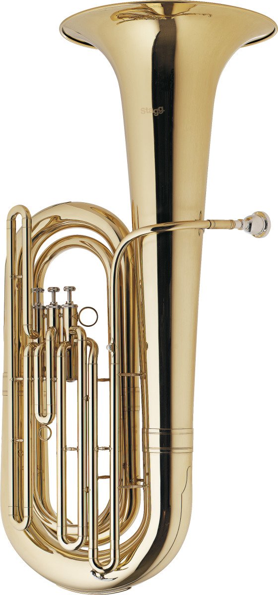 Stagg BBb Brass Tuba with ABS Hard Case on Wheels - WS-BT235