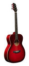 Stagg Auditorium Acoustic Guitar - Transparent Red - SA35 A-TR