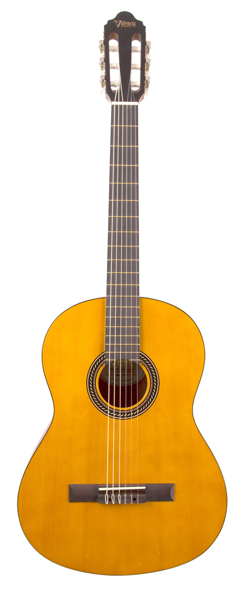 Valencia 200 Classical Hybrid Thin Neck Acoustic Guitar - Natural - VC204H