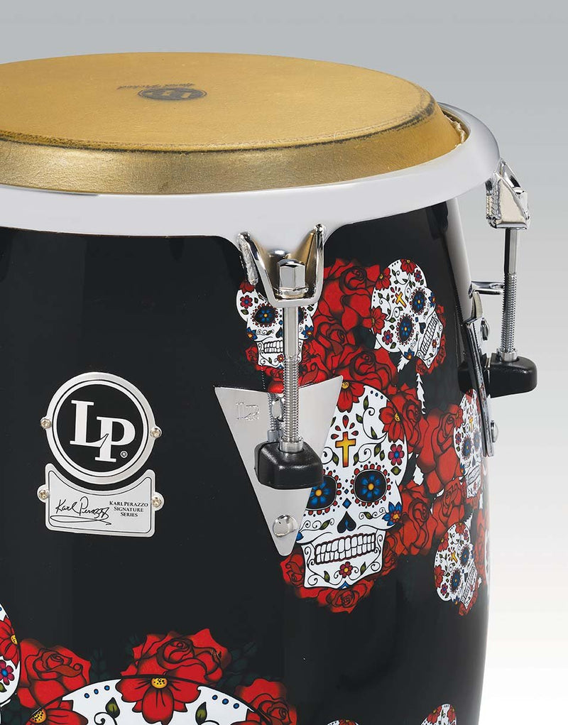 Latin Percussion Karl Perazzo Signature Sugar Skull 11" Quinto Drum w/ Top Tuning - LP808T-KP