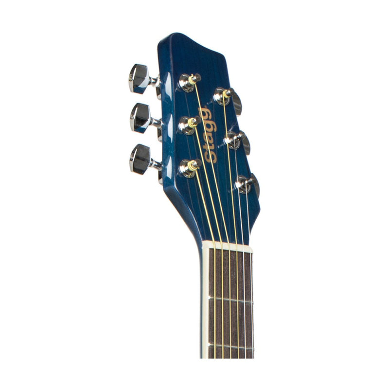 Stagg Dreadnought Acoustic Guitar - Blue - SA20D BLUE