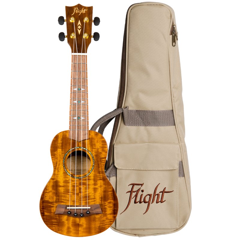 Flight Glossy Acacia Soprano Ukulele Supernatural Series – DUS445