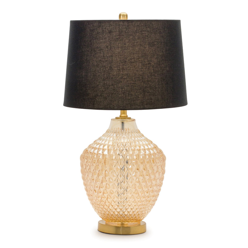 Textured Glass Table Lamp 28.5"H