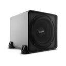 DS18 SQ82 8" Car Audio Subwoofer plus 8" Passive Subwoofer in High End Aluminum Enclosure 1200 Watts