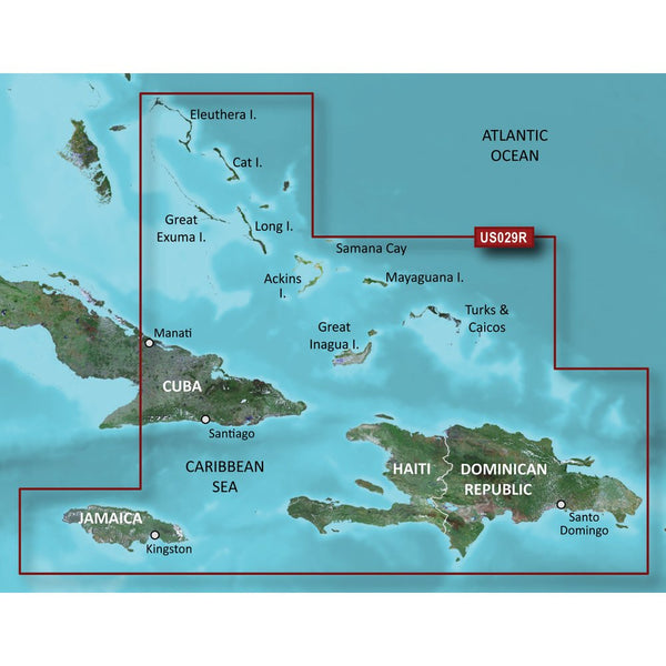 Garmin BlueChart® g3 Vision® HD - VUS029R - Southern Bahamas - microSD™/SD™