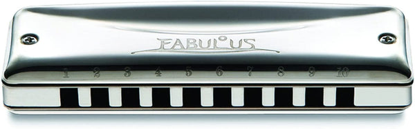 Suzuki Fabulous 10-Hole Diatonic Equal Temperament Harmonica - Key of High G