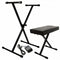 On-Stage Keyboard Stand & Bench Pack w/ Keyboard Sustain Pedal - KPK6520 CB