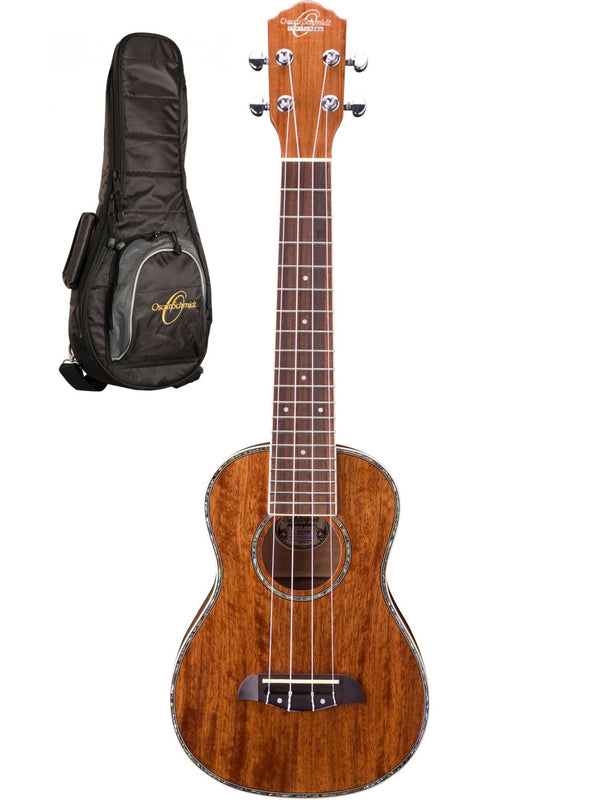 Oscar Schmidt Wide Neck Tenor Ukulele w/ Gigbag - Koa - OU6WK