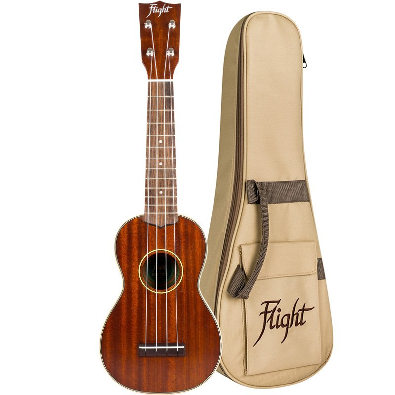 Flight All-solid Mahogany Soprano Ukulele - MUS-2