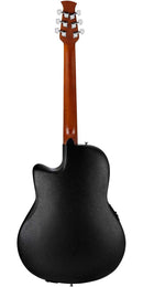 Ovation Applause 6 String Acoustic-Electric Guitar, Right, Black, Mid-Depth (AB24II-5)