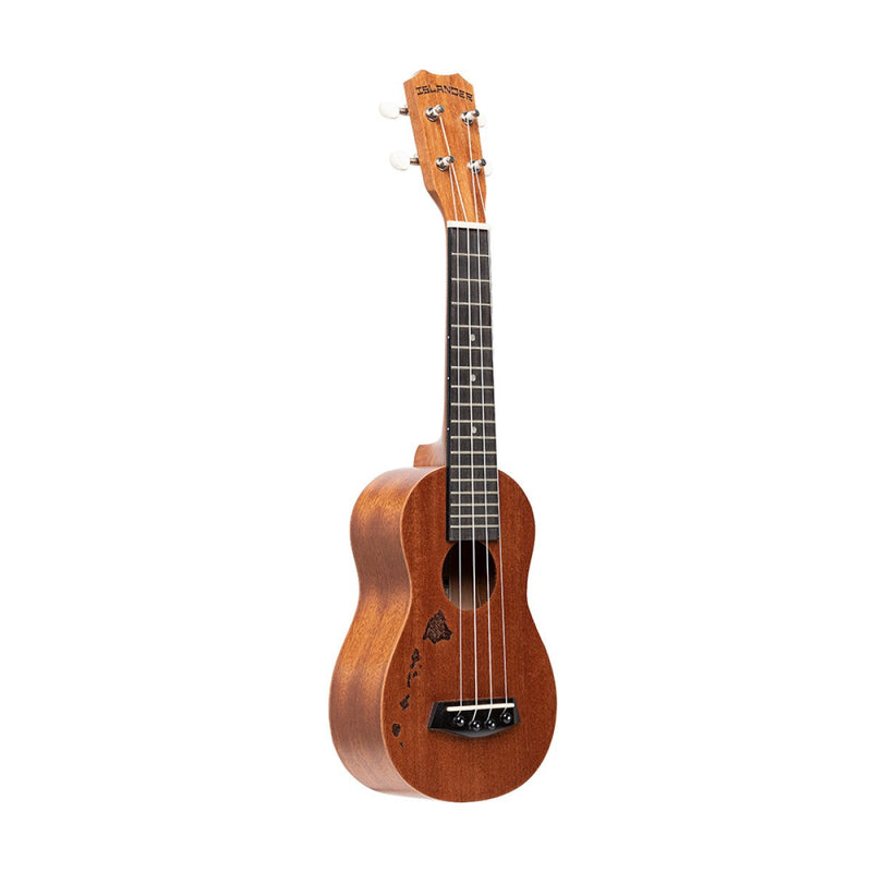 Islander Soprano Ukulele w/ Mahogany Top & Hawaiian Islands Engraving - MS-4-ISL