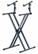 Quik Lok QL-642 X-Style Double Brace Two-Tier Heavy Duty Keyboard Stand