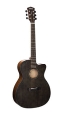 Cort COREOCOTPB Core Spruce Acoustic Electric Guitar - Open Pore Trans Black