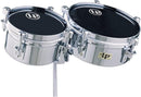 Latin Percussion LP845-K Mini Timbale Set - 6" & 8" Steel Shells with Mount